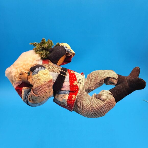 Bethany Lowe Santa on a Drum 1993 Signed 48/150 Quilt Teddy Bear Christmas Decor - Picture 9 of 12